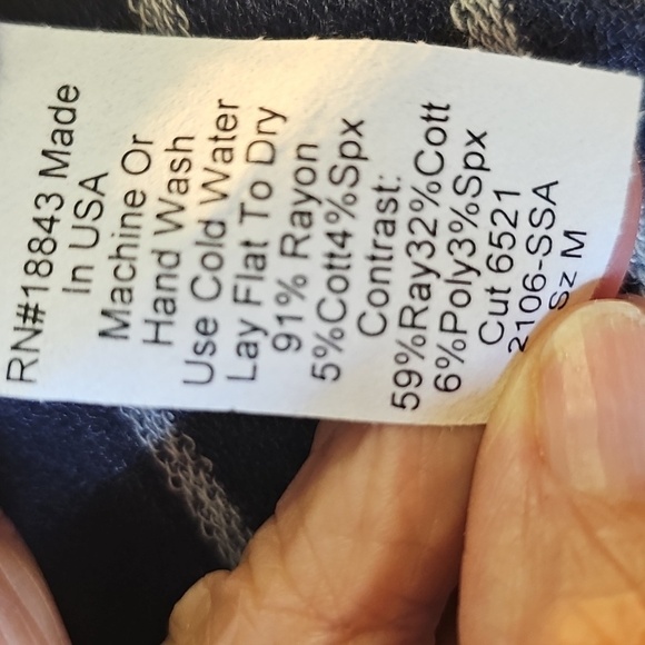 People Like Frank Open Women's Navy & Gray Striped Sweater. USA. - Picture 8 of 8